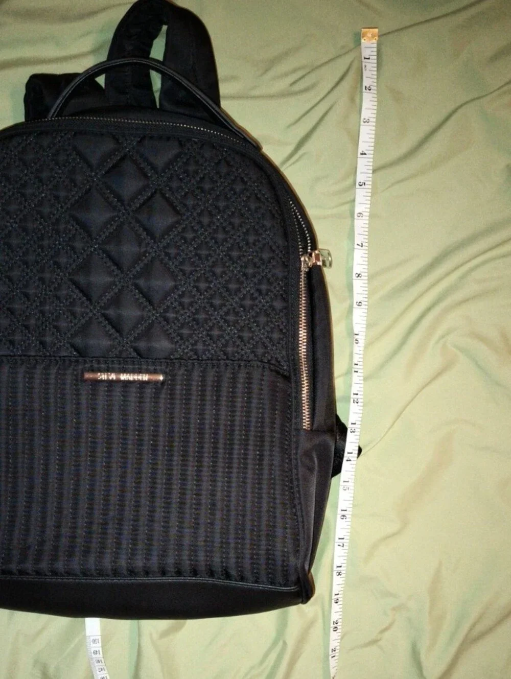 Black Steve Madden Quilted Backpack